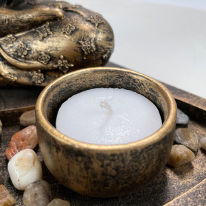 Vendita calda resina di alta qualità resina incenso seduto statua di Buddha portacandele Zen Kit da giardino per la decorazione della scrivania - Product Image 2