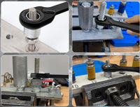 Kit de clés à cliquet 37 pièces, ensemble d'outils de réparation automobile, clé dynamométrique à 12 points, outils d'entretien automobile