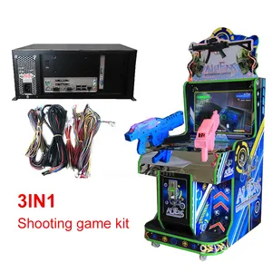 3 en 1 Arcade Machine Aliens Farcry HOD3 Kits con placa base Disparo para DIY Arcade Simulator Gun Shooting Game Machine