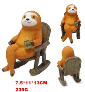 Statue de <span class=keywords><strong>jardin</strong></span> extérieur ornement résine paresseux <span class=keywords><strong>bois</strong></span> décor cour Art arbre Hugger Statue pour la maison ou le <span class=keywords><strong>jardin</strong></span> - Product Image 6