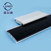 Landy Pvc 4-chamber Hollow Profile Slatted Pool Cover Waterproof UV-Shielding Electric Pool Cover PVC for Swimming Pool