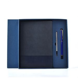 A5 Premium Leather Notebook & Pen Gift Set, Business Stationery Set with Custom Logo - Product Image 6