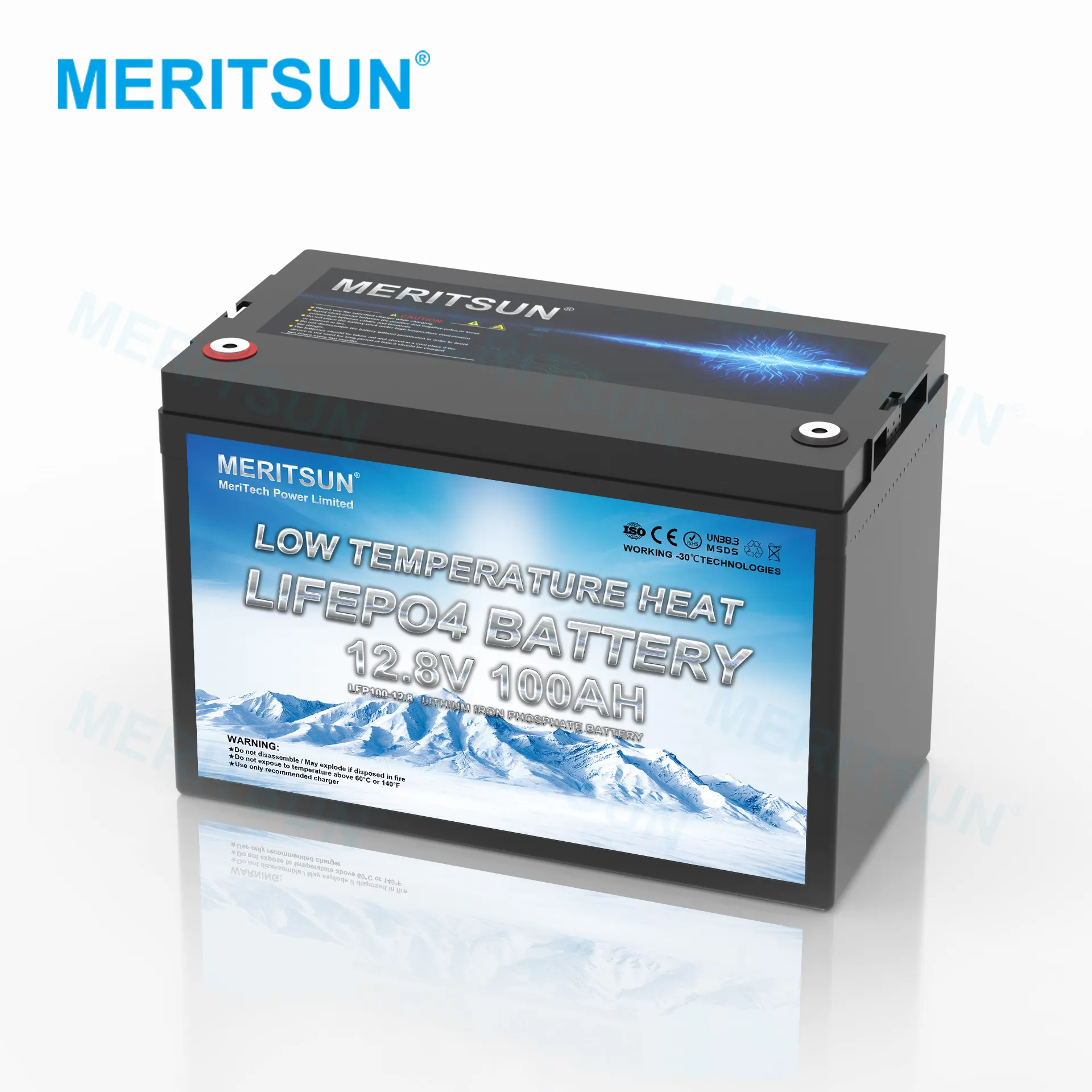 MeritSun 12V 20Ah 50Ah 100Ah 200Ah 300Ah Tiefe Zyklus Inverter Batterie Lifepo4 Lithium-Ionen Batterie