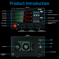 Alimentation CC de laboratoire triple MYAMi réglable 15V 30V 2A 5A, programmable et variable pour la charge de batteries
