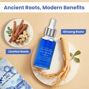 10% GHK-CU <span class=keywords><strong>Copper</strong></span> Peptide Hair Growth Treatment <span class=keywords><strong>Serum</strong></span> 5% AHK-CU with Aloe Vera Herbal Ingredients Anti-Aging Liquid Formula - Product Image 4