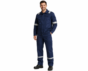 Ensembles de vêtements de travail réfléchissants haute visibilité en polyester, combinaisons de sécurité, vêtements de travail surdimensionnés, uniformes de travail personnalisés OEM - Product Image 1