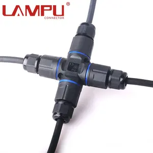 Custom High Quality 2 Pin X-Type Male And Female Quick Connection Plug Screw Fixing Cable Wire IP68 Waterproof Connector