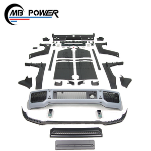 G ClassชุดBody FITสำหรับG350 G55 G500 <span class=keywords><strong>Aset</strong></span> W463 Bสไตล์PU + คาร์บอนไฟเบอร์Body Kitด้านหน้ากันชน,grille,Rear Wi 1990 ~ 2018y - Product Image 2