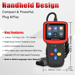 NEW Auto Diagnostic Tool V701 <strong>OBD2</strong> Scanner <strong>Code</strong> <strong>Reader</strong> and Engine Analyzer for All Vehicles - Product Image 4