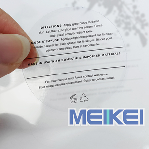 Impresión personalizada Etiqueta transparente Etiqueta de logotipo Pegatinas de tapa de botella de alta calidad Etiqueta impermeable para Cápsula de botella de vidrio - Product Image 6