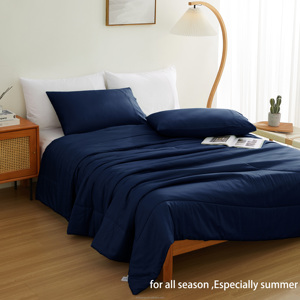 Juego de Ropa de Cama de Lujo de 2, 4 y 6 Piezas, Algodón de Fibra de Bambú, Cubrecama Doble Queen Size, Acolchado, para Todas las Temporadas - Product Image 2