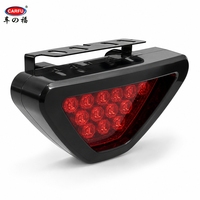 Luz de Freno LED Triangular Universal de 12V, Estilo F1, Luz Trasera Intermitente Roja, Luz de Advertencia de Parada para Autos AC-2073
