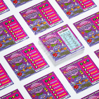 Tarjetas de Lotería Rasca y Gana con Diseño Personalizado Premium en CMYK, Impresión de Broma con Grandes Premios, Cartón Ecológico y Duradero, Impresión Personalizada