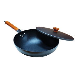 Châu Âu sang trọng nhà bếp nấu ăn gang <span class=keywords><strong>Cookware</strong></span> <span class=keywords><strong>Set</strong></span> 3 cái không dính súp nồi Frying Pan Chảo bán buôn vật liệu kim loại - Product Image 5