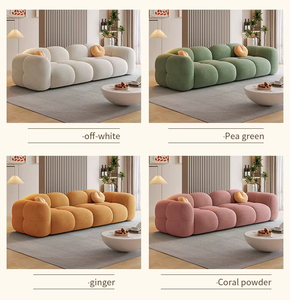 Ensemble de canapés 3+2+1 pour salon, <span class=keywords><strong>canapé</strong></span> moderne de luxe en <span class=keywords><strong>tissu</strong></span> velours doux, <span class=keywords><strong>canapé</strong></span> élégant en <span class=keywords><strong>tissu</strong></span> nuage, <span class=keywords><strong>canapé</strong></span> 2 et 3 places pour la maison - Product Image 4