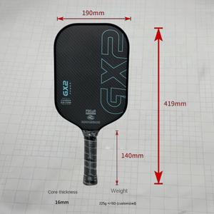 Raquette de pickleball <span class=keywords><strong>professionnelle</strong></span> de compétition de 5e génération, série GX2 Control, style identique à Gearbox, avec noyau en mousse de carbone amélioré - Product Image 2