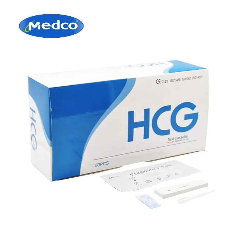 Hoge Nauwkeurigheid Urine Zwangerschap Een Stap Hcg Snelle Test Strip Kit