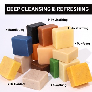 Jabón en Barra Artesanal para Hombre, Marca Privada, para Rostro y Cuerpo, Control <span class=keywords><strong>de</strong></span> Grasa, Exfoliante y Revitalizante - Product Image 3