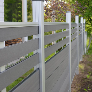 ألواح من WPC سياج شبكي لحديقة الحدود مع أعمدة من الألومنيوم - Product Image 2