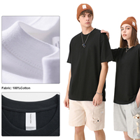 T-shirt 100 % coton pour homme, 220 GSM, coupe classique, impression DTF personnalisée, vente en gros, manches courtes, pour les labels de mode