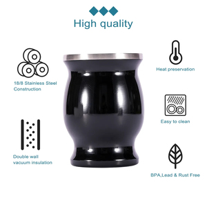 OEM doble pared de acero inoxidable <span class=keywords><strong>Yerba</strong></span> <span class=keywords><strong>Mate</strong></span> Cup Bombilla de paja al vacío en forma de calabaza de diseño para beber América Argentina <span class=keywords><strong>Mate</strong></span> Cup Set - Product Image 2