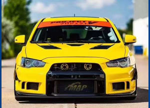 Runde ABS材料汽车前保险杠改装GTR VARIT II和VARIT III适用于2009-现在三菱Lancer-EX前保险杠 - Product Image 6