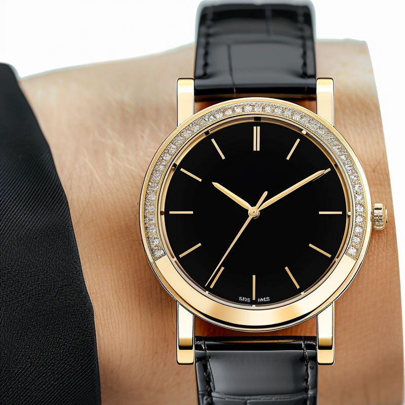 Gold bracelet watch