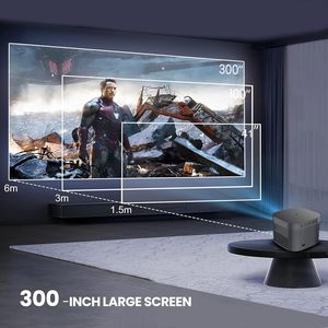 Kingsway K9 330ANSI cao lumens Android Mini chiếu Full HD 1080P 4K Video hỗ trợ 2 + 16GB thông minh tự động tập trung Máy chiếu Video - Product Image 4