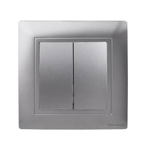 Prise murale allemande simple en PC ignifuge gris 86 * 86 mm avec port USB A+C - Product Image 6