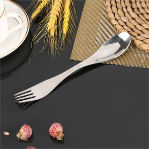 Cuchara-Tenedor de Titanio Personalizado para Acampar, Reutilizable, de Acero Inoxidable - Product Image 2