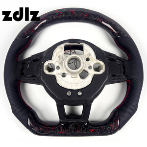 Volante de Coche 2016 2017 <span class=keywords><strong>2018</strong></span> 2019 2020 para Volkswagen MK7 VW Golf 7 GTI, Volante Personalizado de Fibra de Carbono Forjado con LED - Product Image 6