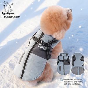 Chaqueta Impermeable y Cortavientos <span class=keywords><strong>para</strong></span> Perro, <span class=keywords><strong>Abrigo</strong></span> de Invierno <span class=keywords><strong>para</strong></span> Perro, Chaleco Cálido <span class=keywords><strong>para</strong></span> Mascotas, <span class=keywords><strong>Abrigo</strong></span> Ajustable <span class=keywords><strong>para</strong></span> la Nieve con Correa, Anillo en D y Detalles Reflectantes - Product Image 1