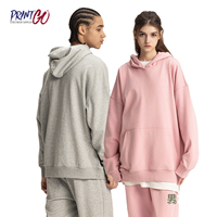 Sweat à capuche oversize en molleton de coton épais personnalisé pour homme, brodé, impression numérique, style streetwear, hiver, vente en gros