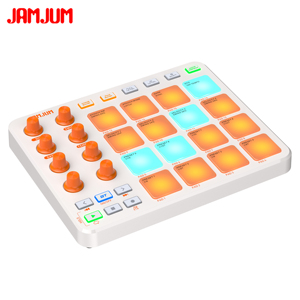 Bộ điều khiển MIDI JAMJUM JP-1, 16 Pad nhịp RGB, 8 núm điều khiển, bộ điều khiển MIDI USB di động dành cho DJ & sản xuất âm nhạc - Product Image 3