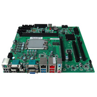 CPU Core Generasi ke-12/13 dan ke-14 Baru I9/i7/i5/i3 Motherboard Industri MATX LGA1700 Chipset H610 Slot PCIe Ganda