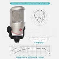 Microphone à condensateur de studio professionnel BAIFEILI BCM104, XLR, conception de suspension antichoc de qualité supérieure pour une enregistrement haute fidélité