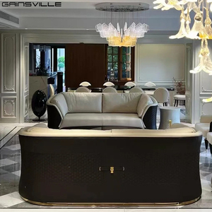 Gainsville Muebles Villa Sofá de gran tamaño Conjunto Muebles de sala Blanco Crema Diseño moderno Suave Cómodo Sofás grandes - Product Image 4