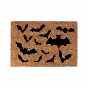 Cangming Halloween Doormat Imitation Coconut Fiber Washable Entryway Mat Anti Slip <b>Pumpkin</b> Pattern - Product Image 3