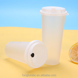 Wholesale custom print 12 oz 16 oz 24 oz 32 oz hot cold drink plastic PP cup injection milk tea cup plastic PP cup