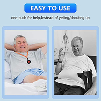 Système d'Appel d'Urgence Sans Fil Daytech ABS 4 Pièces avec Bouton d'Alarme SOS et Téléavertisseur pour Hôpitaux et Usage Domestique - Appel Infirmier