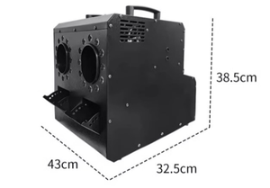 Máquina de Burbujas LED Impermeable de Doble Cabezal con Efecto de Niebla y Humo, Control Remoto para Bodas, Discotecas y Fiestas - Product Image 4