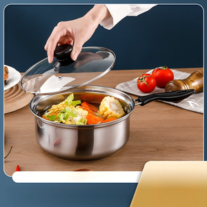 Olla de leche y sopa de acero inoxidable de lujo, mini olla pequeña y gruesa <span class=keywords><strong>para</strong></span> cocinar fideos, <span class=keywords><strong>calentar</strong></span> leche, fideos instantáneos y <span class=keywords><strong>comida</strong></span> <span class=keywords><strong>para</strong></span> bebés - Product Image 4