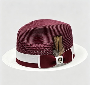 Chapeau Fedora en paille unisexe, chapeau de soleil Panama à large bord avec bande de ruban noir, chapeau Fedora respirant pour l'été, protection UV pour hommes et femmes - Product Image 1