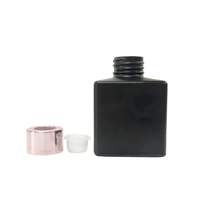 50ml 100ml prix usine carré noir vide parfum conteneur voiture diffuseur désodorisant bouteille en verre