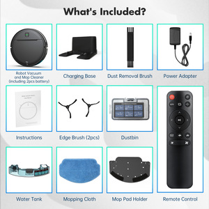 Robotic Vacuum Cleaner 3000PA Gyroscope Navigation Sweeping Suction Mopping APP Control 90-120 Sqm - Product Image 2