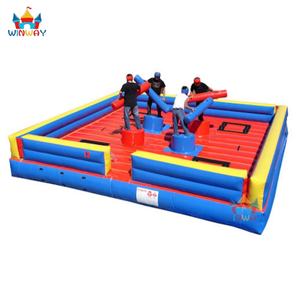 WINWAYTOYS Château gonflable de combat de gladiateurs - Matériel PVC portable pour usage commercial en extérieur, unisexe, 3 ans et plus - Product Image 2