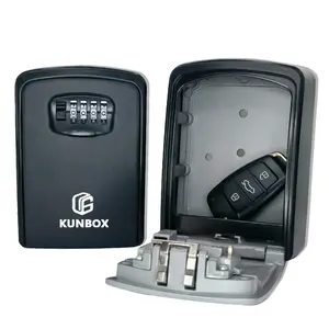 Secure Key XL Kombination Safe Outdoor Hochleistungs-Sicherheits schloss für die Wand montage Key Locker Großer interner Speicher für das Haus