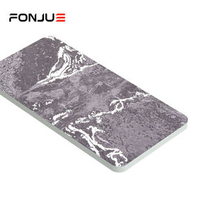 แผ่นหินอ่อน PVC แผ่นผนังยืดหยุ่น ผิวมันเงา สำหรับตกแต่งภายใน แผ่นไม้ไผ่ผสมถ่านไม้ แผ่นวีเนียร์ไม้ แผ่นคาร์บอนคริสตัล - Product Image 1