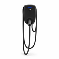 Borne de recharge murale pour véhicules électriques 7 kW Type 2 avec carte RFID, Plug and Play, 32A monophasé, station de recharge domestique pour véhicules électriques européens
