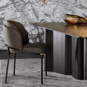 आधुनिक होटल धातु ब्लैक फ्रेम डाइनिंग चेयर डाइनिंग रूम लिविंग रूम लिविंग रूम के लिए फर्नीचर - Product Image 3